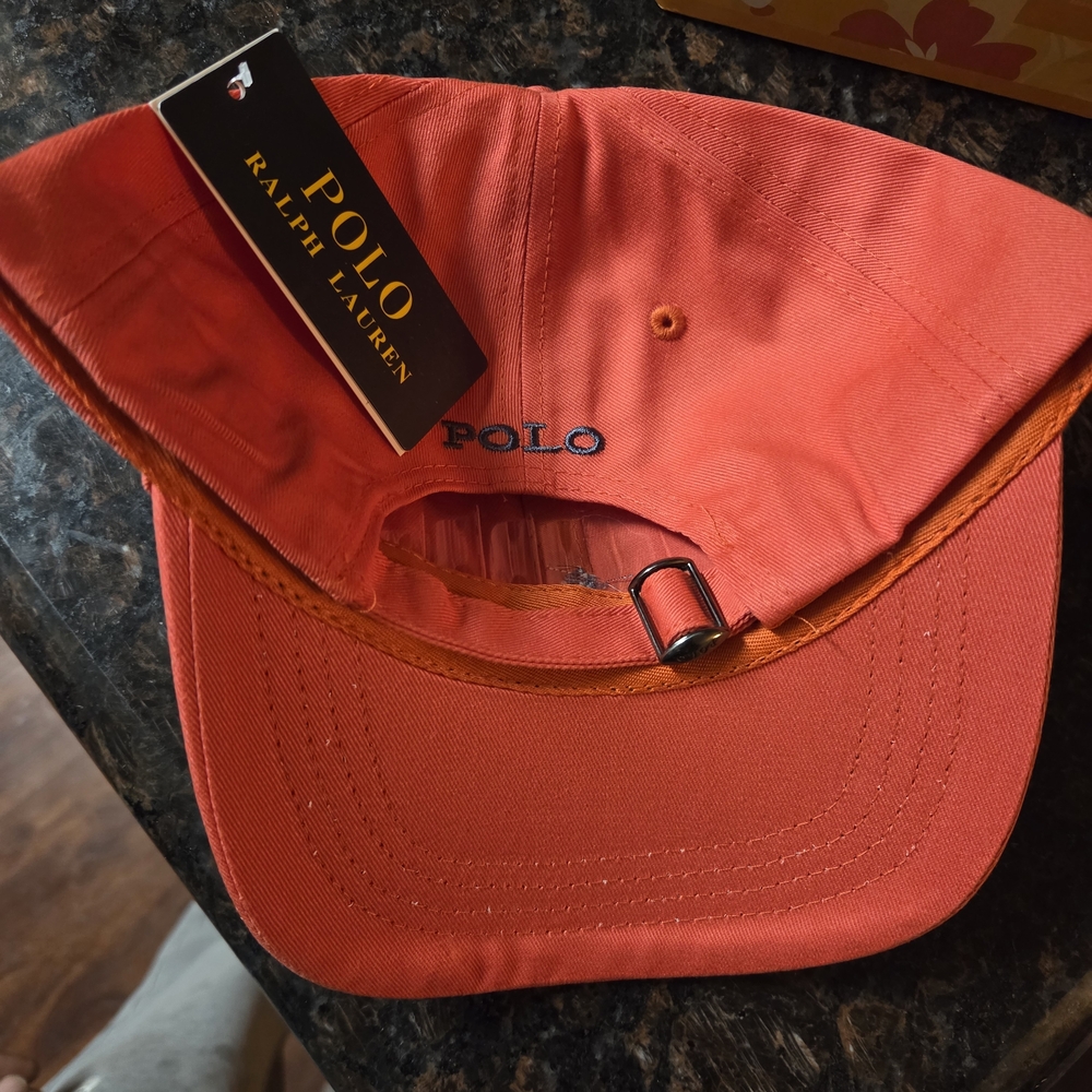 Ralph Lauren Vibrant Orange Polo Cap - Picture 2 of 5